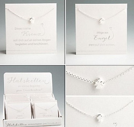 Подвеска ангел и крестик, 40 см