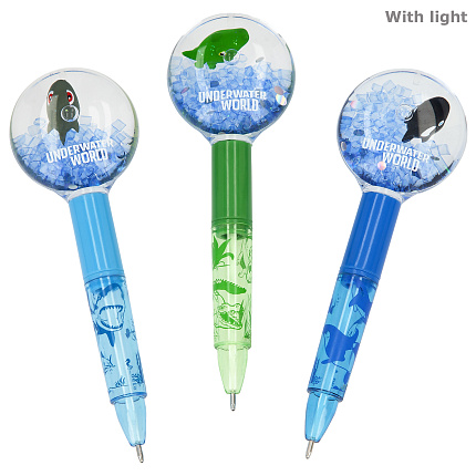 Кулькова ручка з підсвіткою, Підводний Світ, Dino World