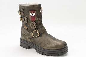 Ботинки кожаные с мехом Florens