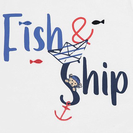 Футболка, Fish&Ship, 1/2
