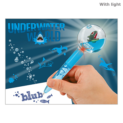 Шариковая ручка с подсветкой, Подводный Мир