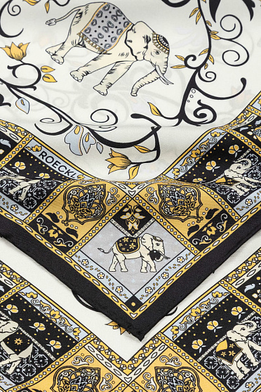 Шаль, Lucky Elephant, 53x53