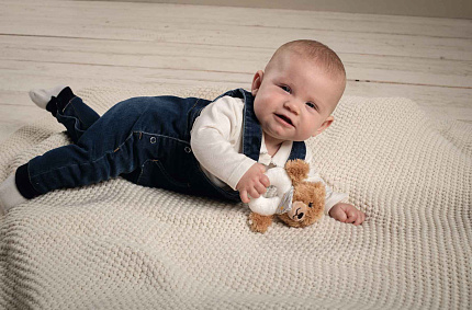 Полукомбинезон джинсовый,  Basic