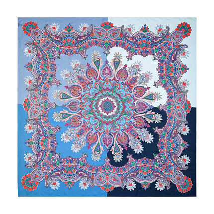 Шаль, Colour Blocking Paisley, 140х140