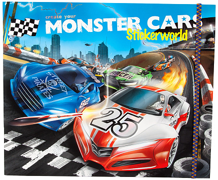 Книга з наклейками, Monster Cars